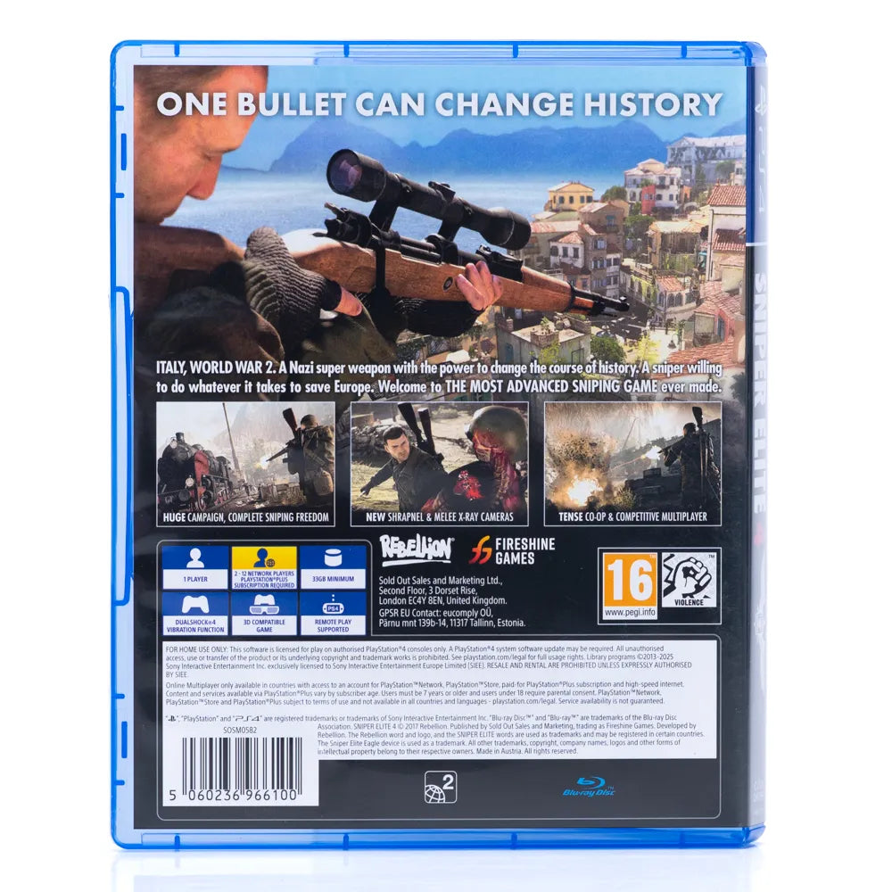 Sniper Elite 4 - PS4 Spill - Retrospillkongen