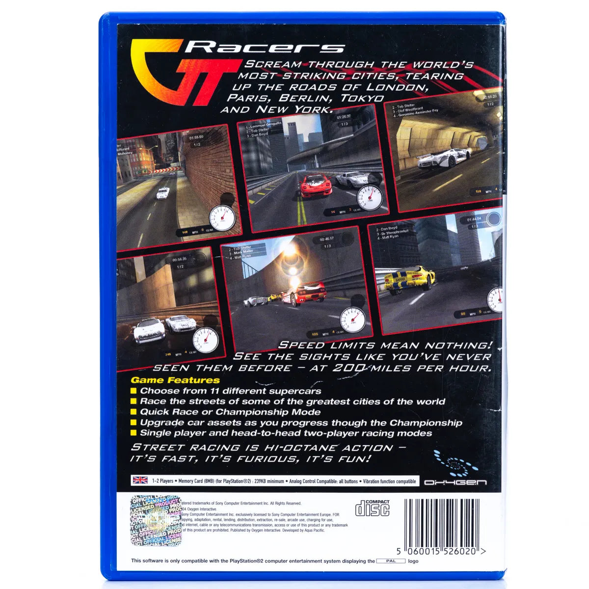 GT Racers - PS2 Spill - Retrospillkongen