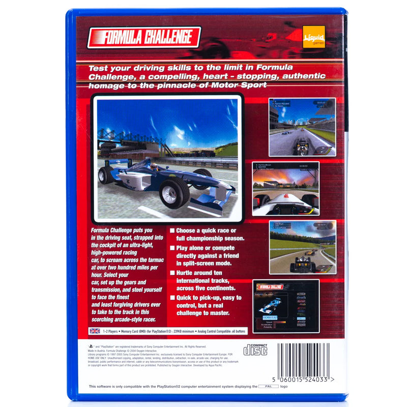Formula Challenge - PS2 spill