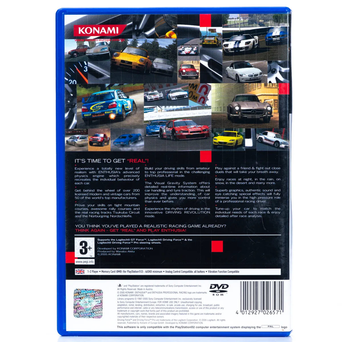 Enthusia: Professional Racing - PS2 spill - Retrospillkongen