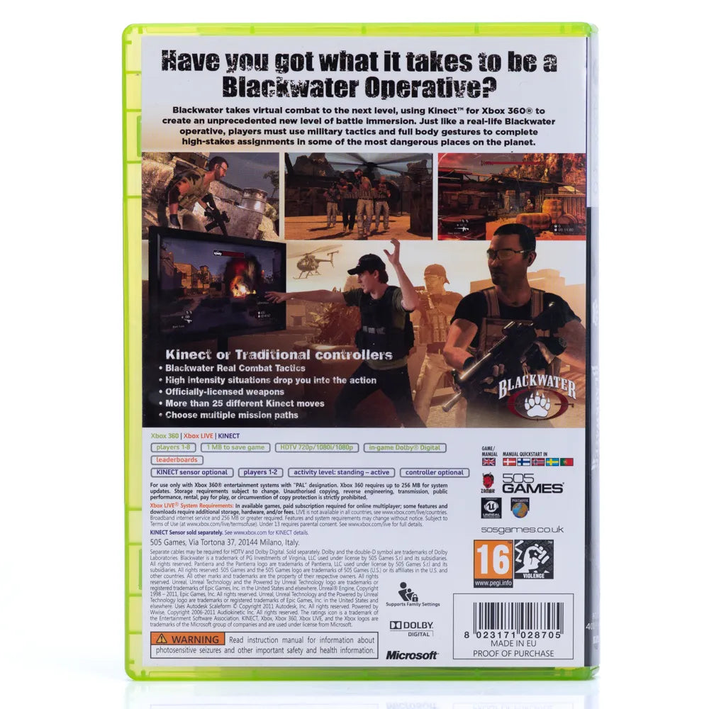 Blackwater - Xbox 360 spill