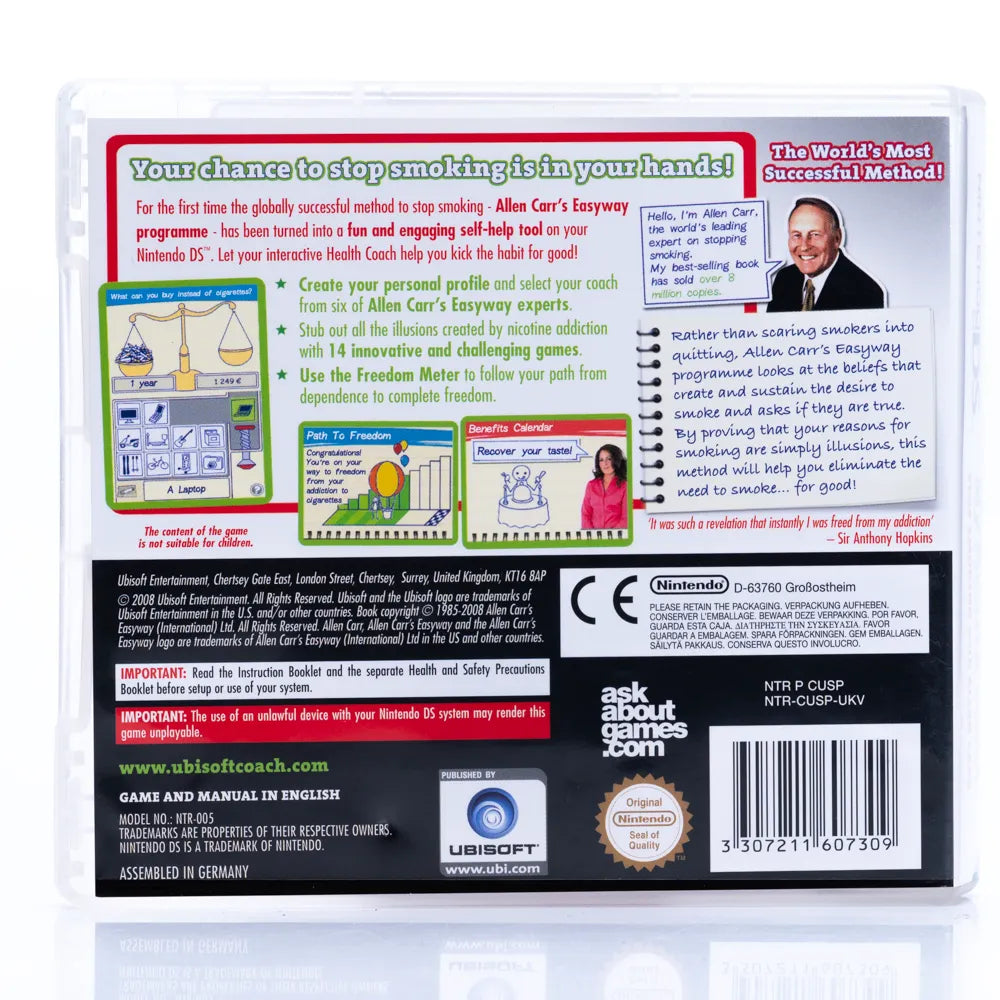 My Health Coach: Stop Smoking with Allen Carr - Nintendo DS spill - Retrospillkongen