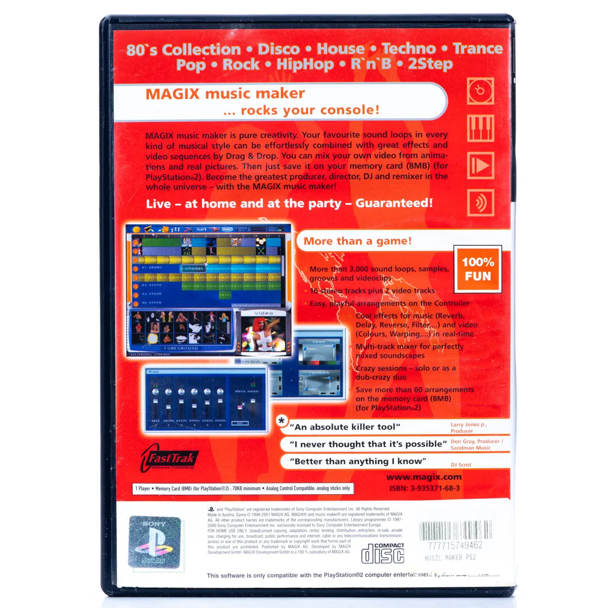MAGIX Music Maker  - PS2 spill - Retrospillkongen