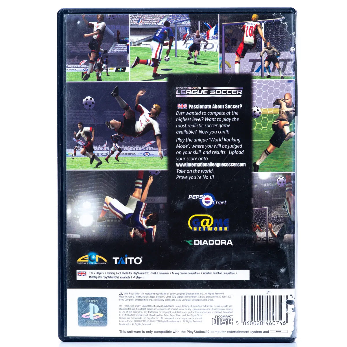 International League Soccer  - PS2 spill - Retrospillkongen