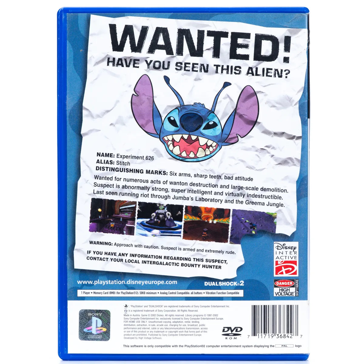 Disney's Stitch: Experiment 626 - PS2 spill - Retrospillkongen