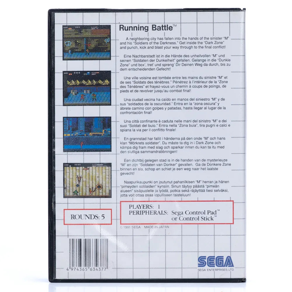 Running Battle - Sega Master System spill