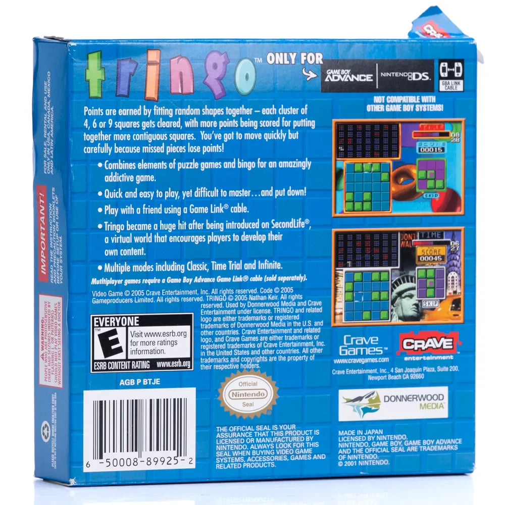 Tringo (I Eske, NTSC, regionfri) - GBA spill - Retrospillkongen
