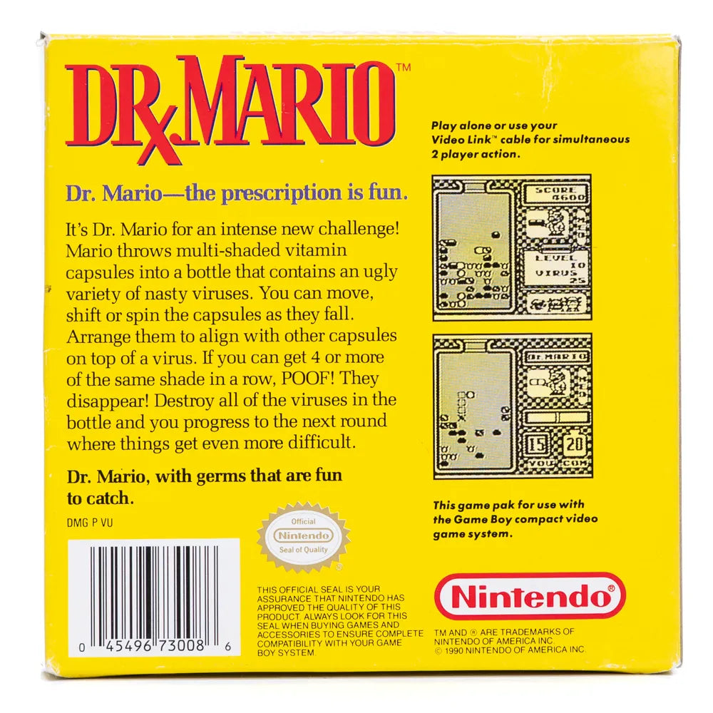 Dr. Mario (I Eske, NTSC, regionfri) - Game Boy spill - Retrospillkongen