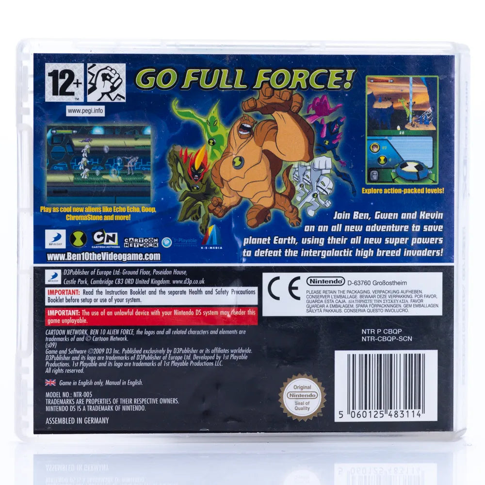 Ben 10: Alien Force - Nintendo DS spill - Retrospillkongen
