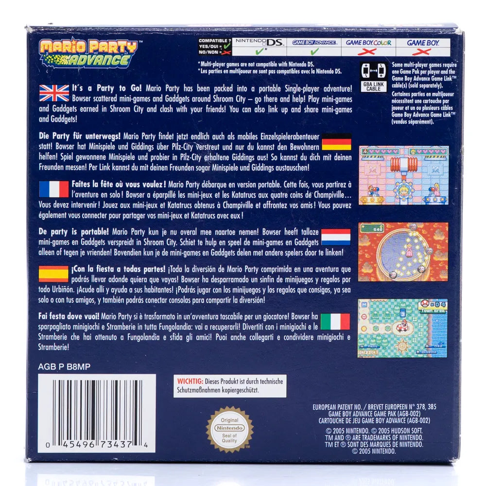 Mario Party Advance (I Eske) - GBA spill - Retrospillkongen