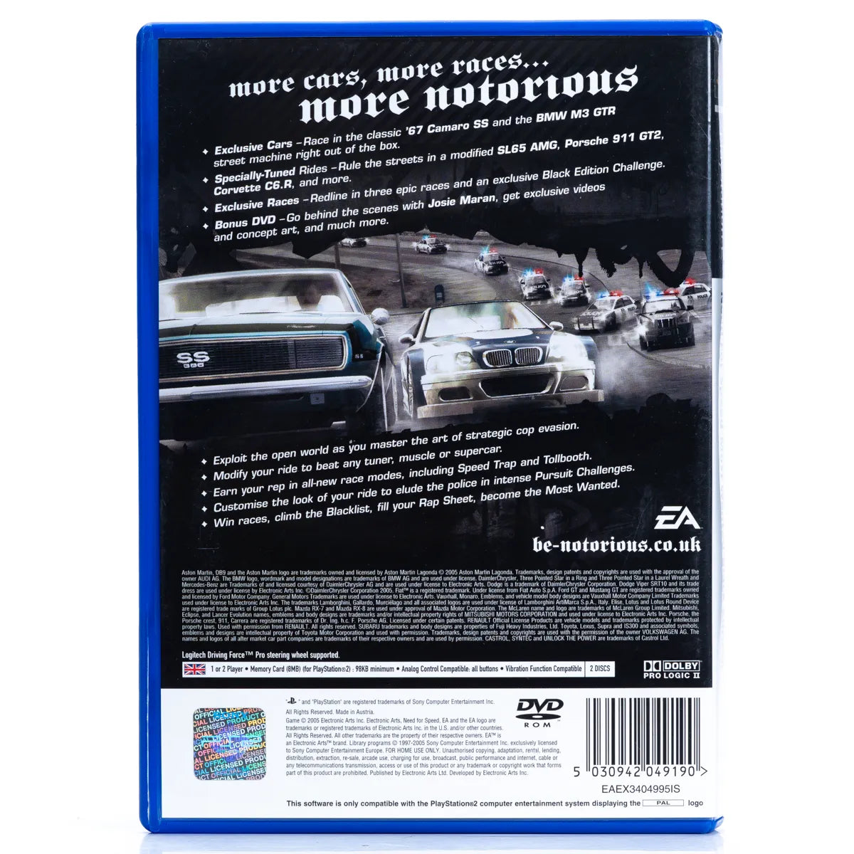Need for Speed Most Wanted - PS2 spill - Retrospillkongen