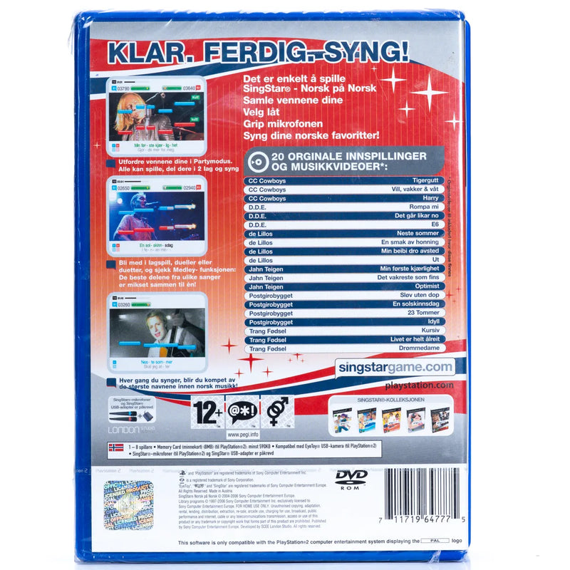 SingStar: Norsk på Norsk (Forseglet) - PS2 Spill