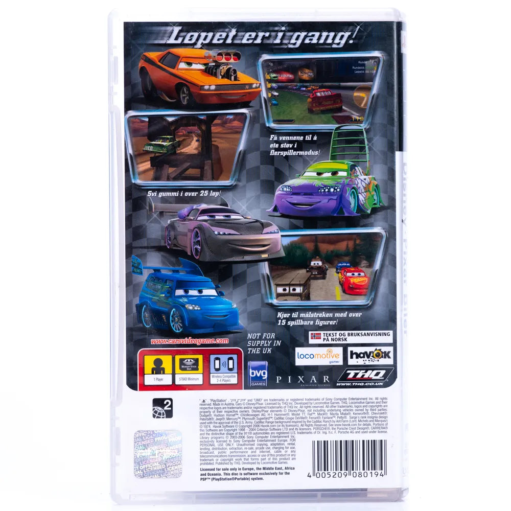 Disney Pixar Cars - PSP spill - Retrospillkongen