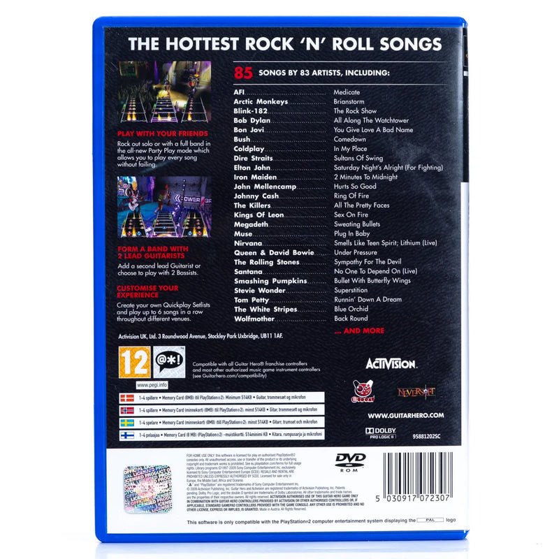 Guitar Hero 5 - PS2 spill