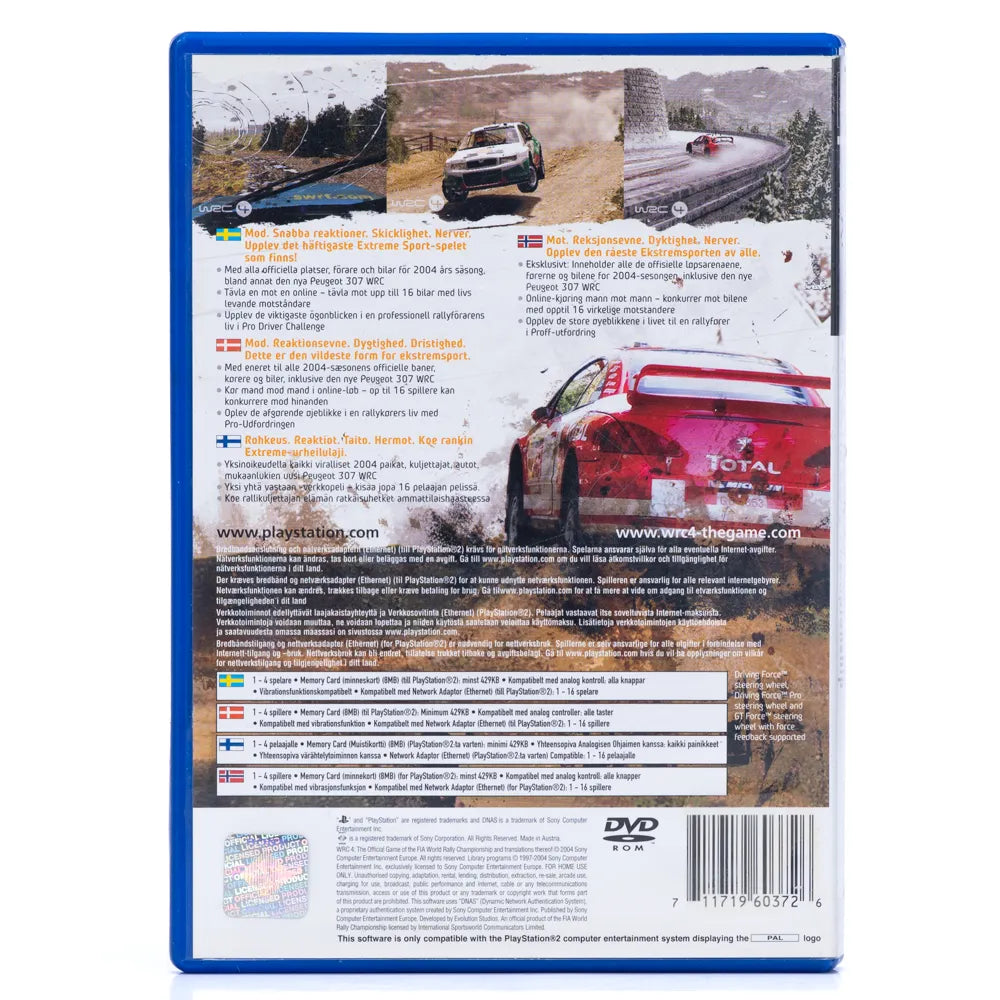 WRC 4: The Official Game of the FIA World Rally Championship - PS2 spill