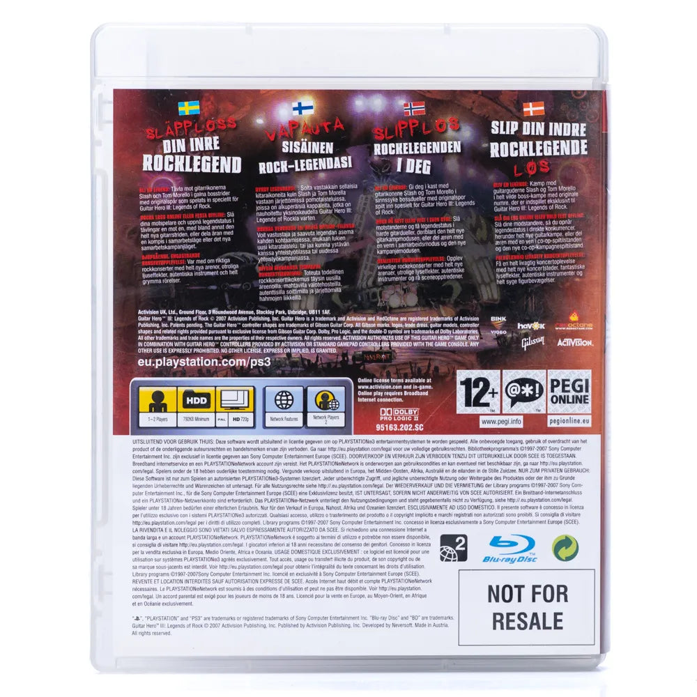 Guitar Hero III: Legends of Rock - PS3 spill