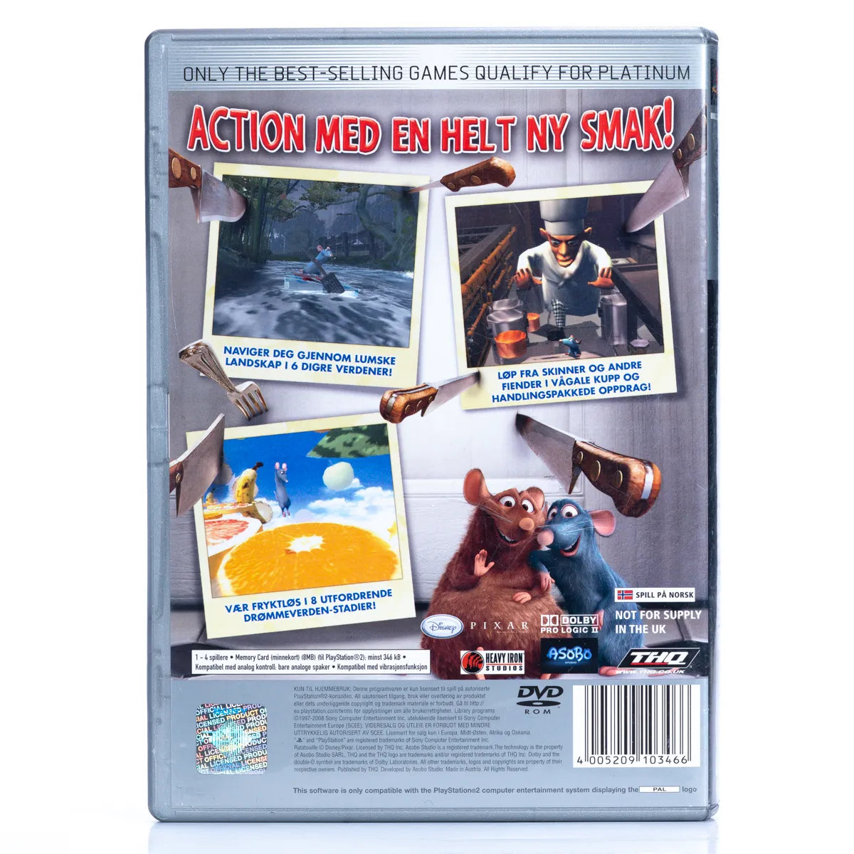 Disney•Pixar Ratatouille - PS2 spill - Retrospillkongen