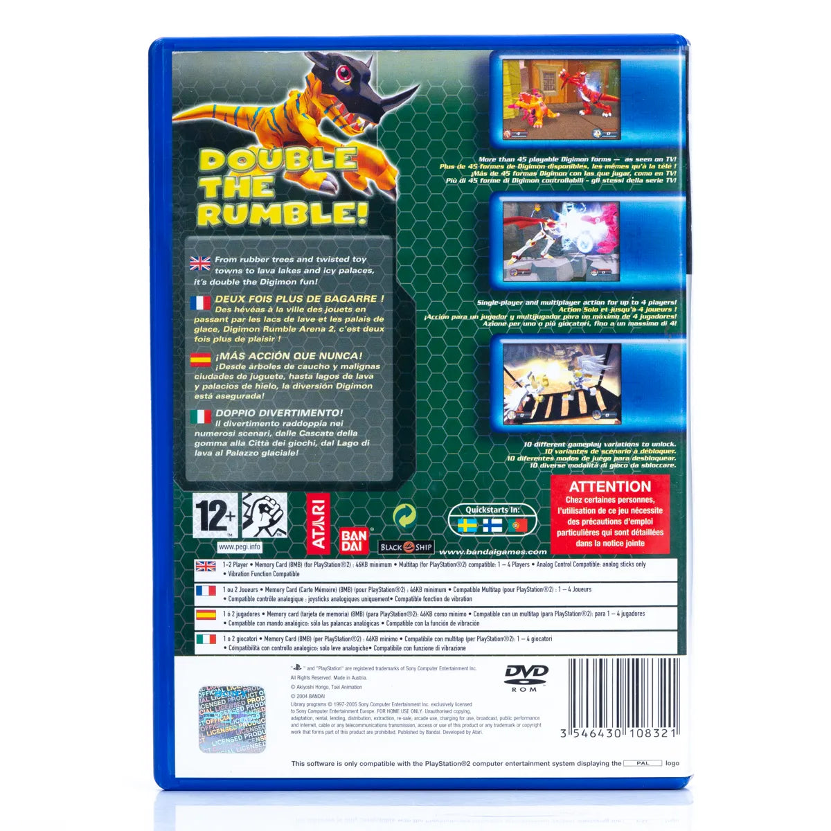 Digimon Rumble Arena 2  - PS2 Spill - Retrospillkongen