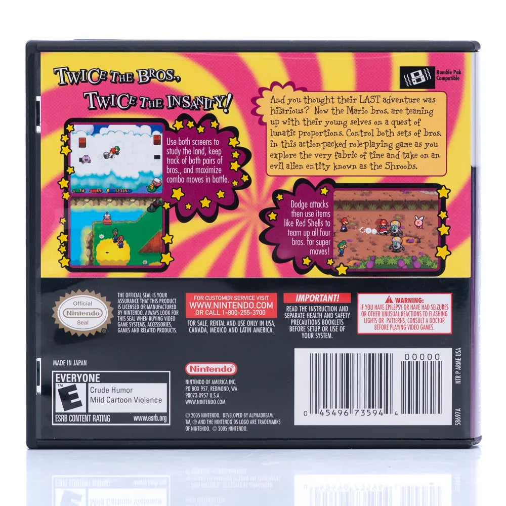 Mario & Luigi: Partners in Time (NTSC, regionfri) - Nintendo DS spill - Retrospillkongen