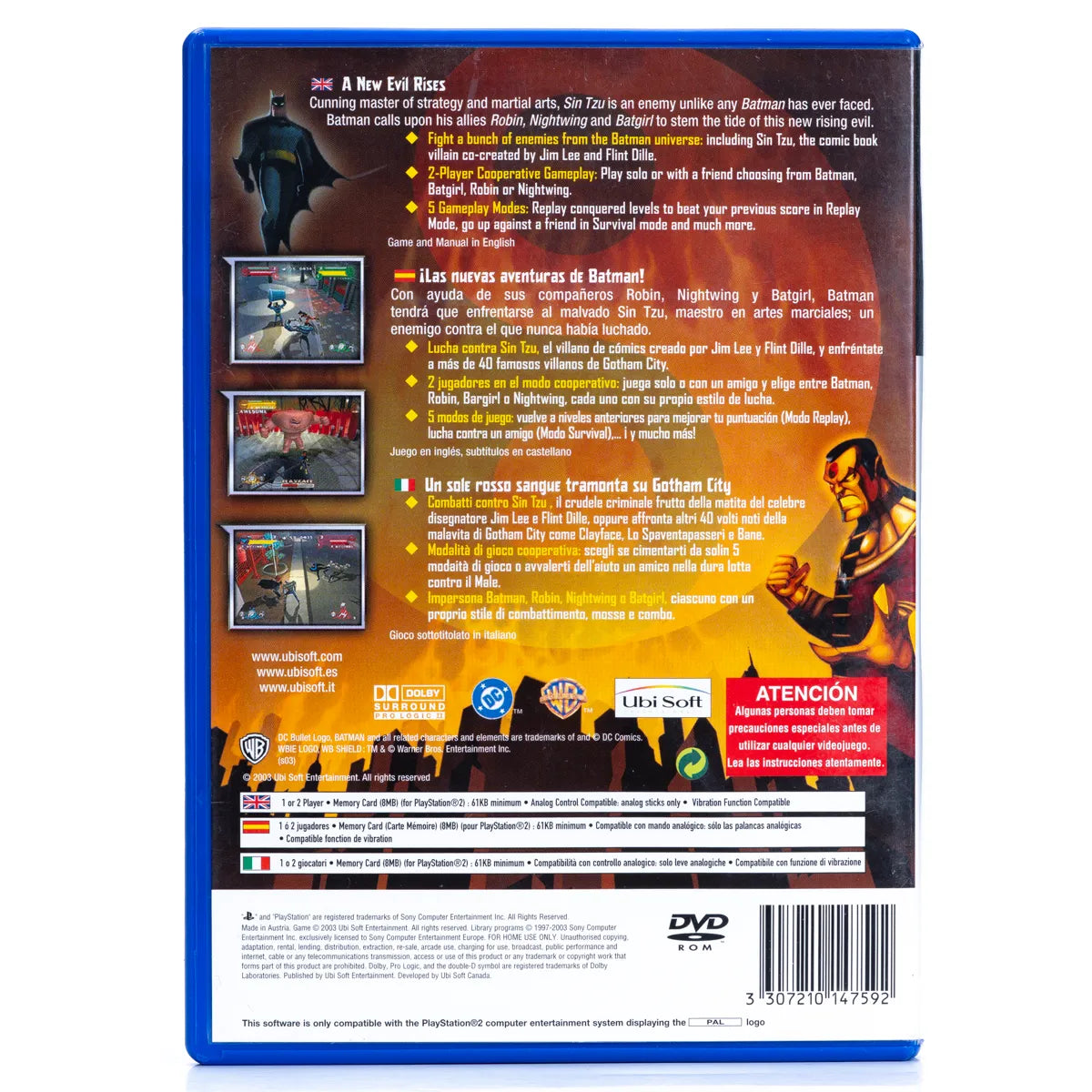 Batman: Rise of Sin Tzu - PS2 Spill - Retrospillkongen