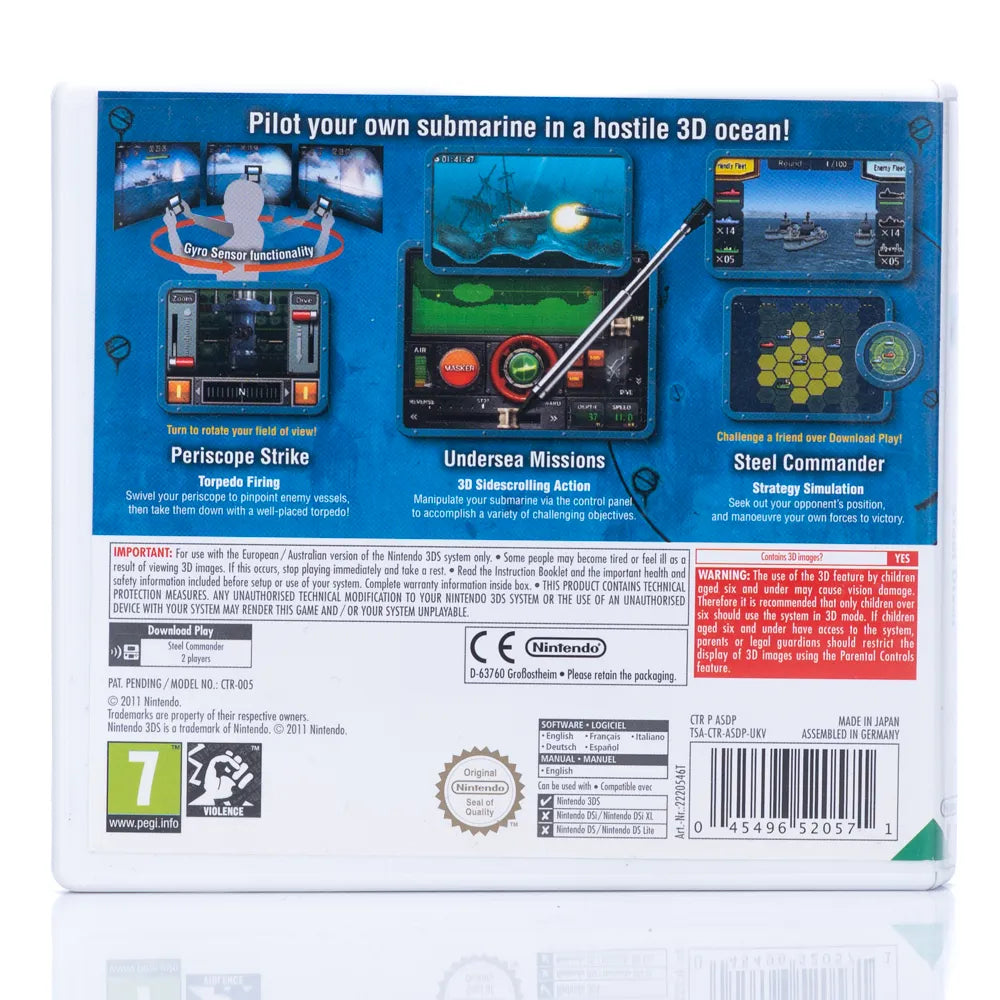 Steel Diver - Nintendo 3DS spill