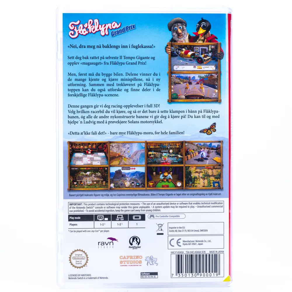 Flåklypa Grand Prix - Switch spill - Retrospillkongen