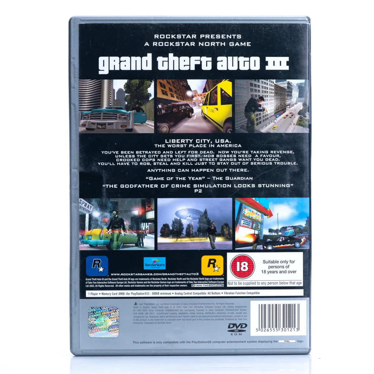Grand Theft Auto III - PS2 spill - Retrospillkongen