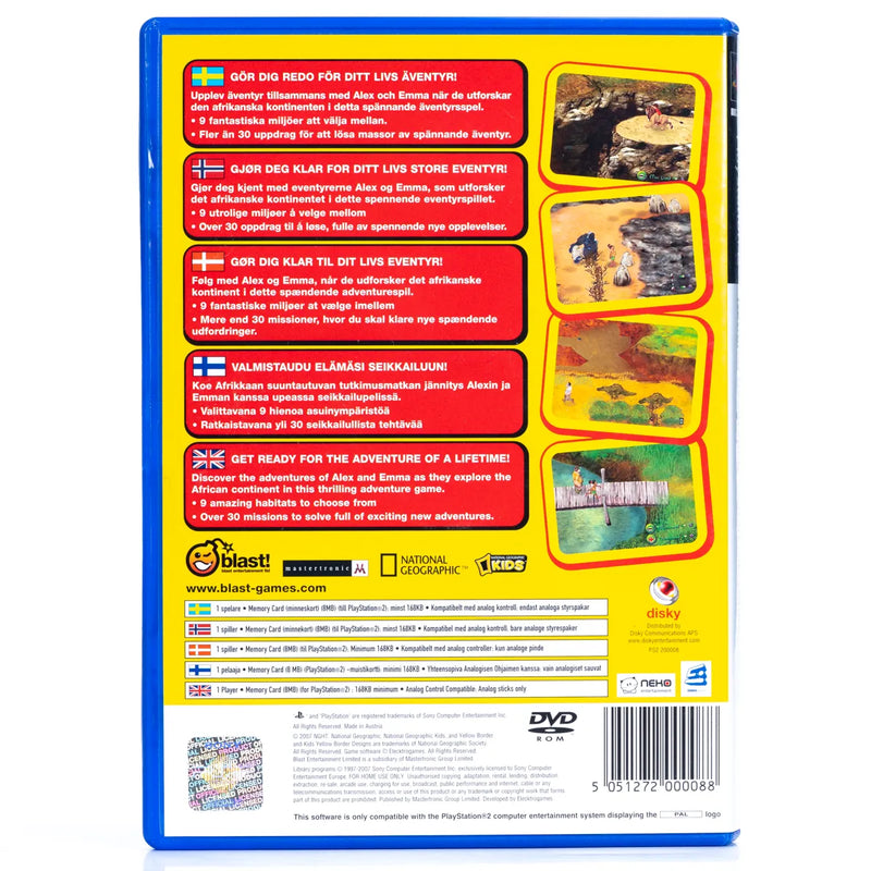 National Geographic Safari Adventures: Africa - PS2 Spill