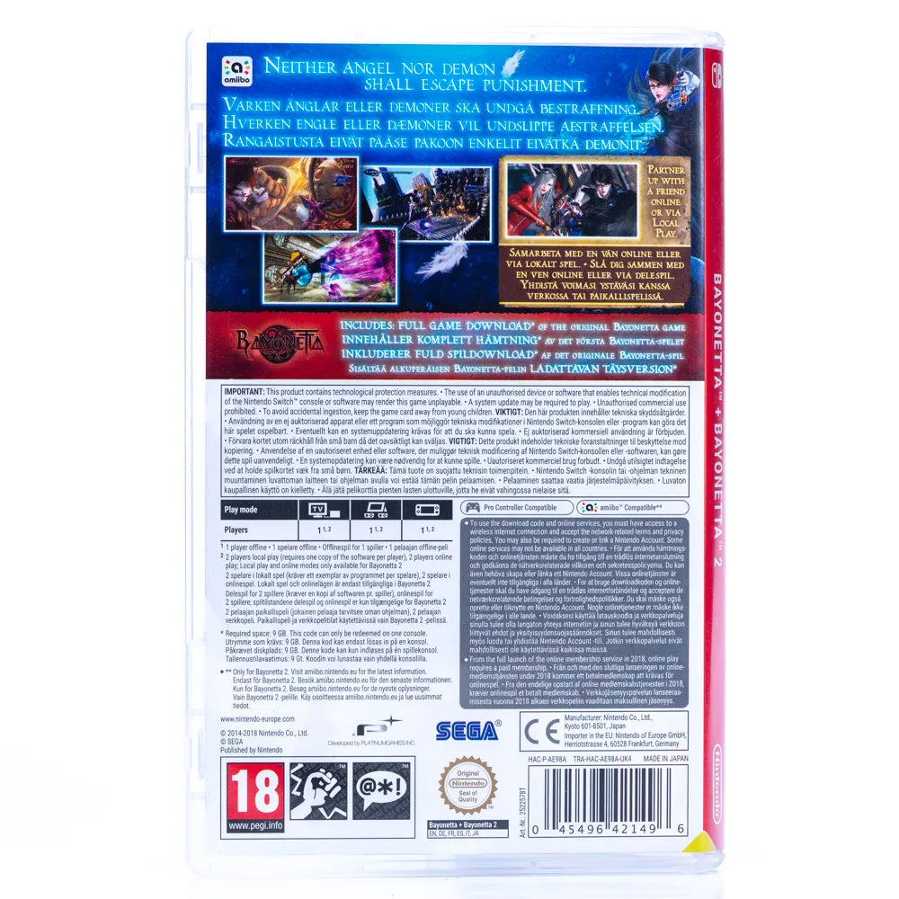 Bayonetta 2 + Bayonetta - Switch spill - Retrospillkongen