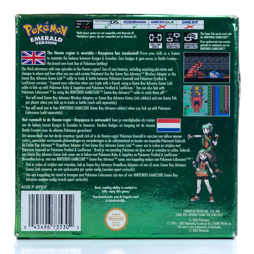 Pokémon Emerald Version - GBA spill (Komplett i eske) - Retrospillkongen