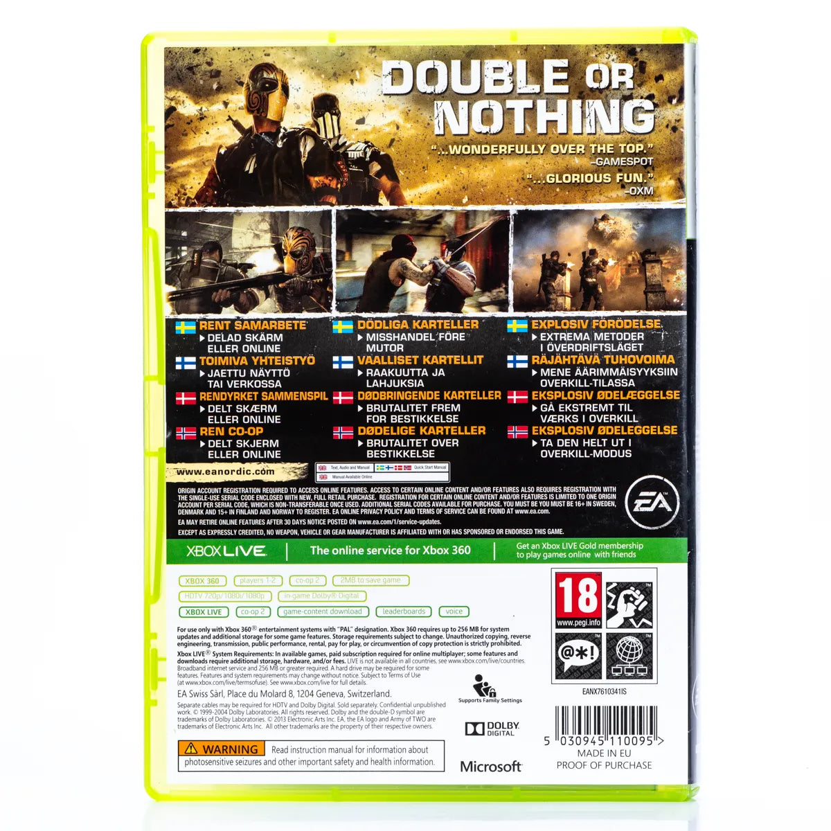 Army of Two The Devil's Cartel - Xbox 360 spill - Retrospillkongen