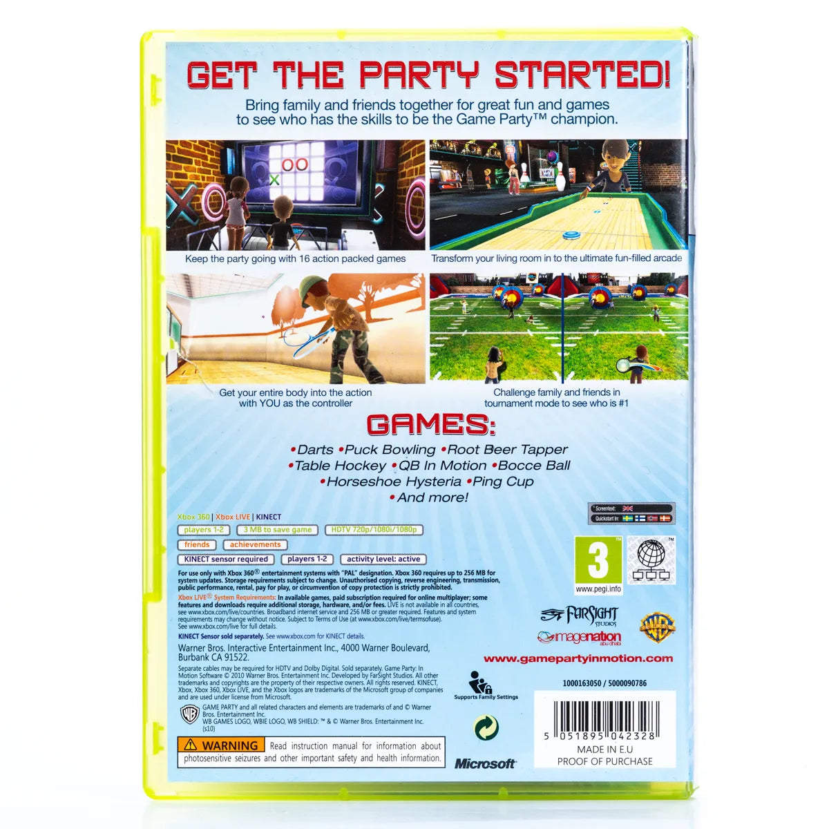 Game Party: In Motion - Xbox 360 spill - Retrospillkongen