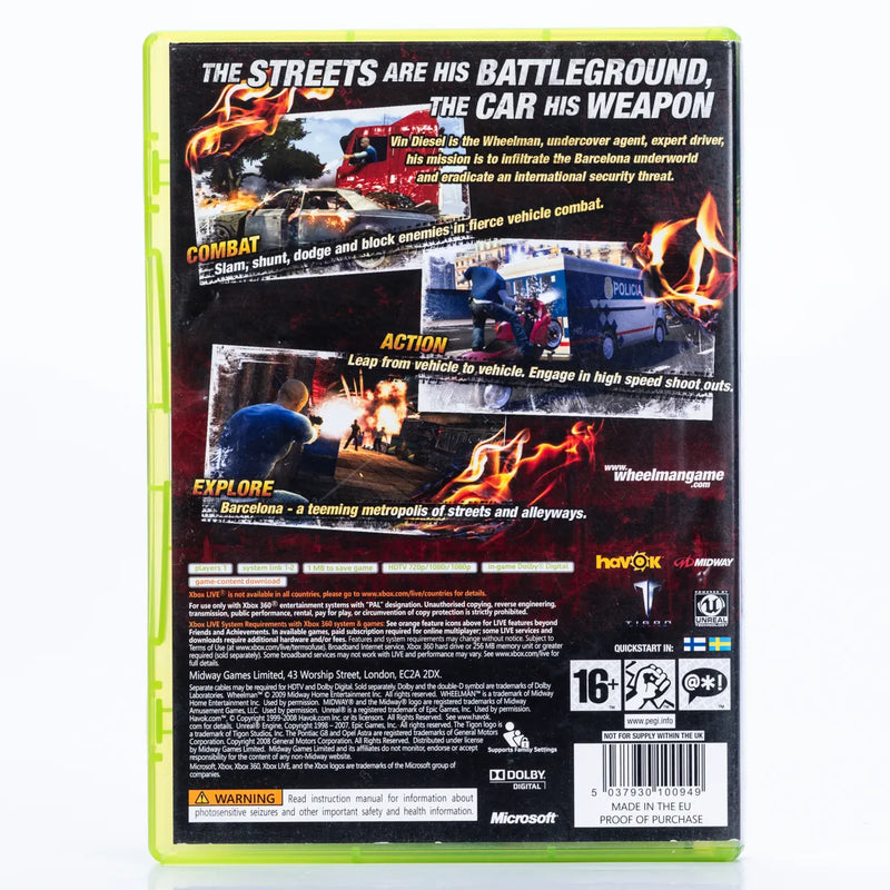 Vin Diesel: Wheelman - Xbox 360 spill
