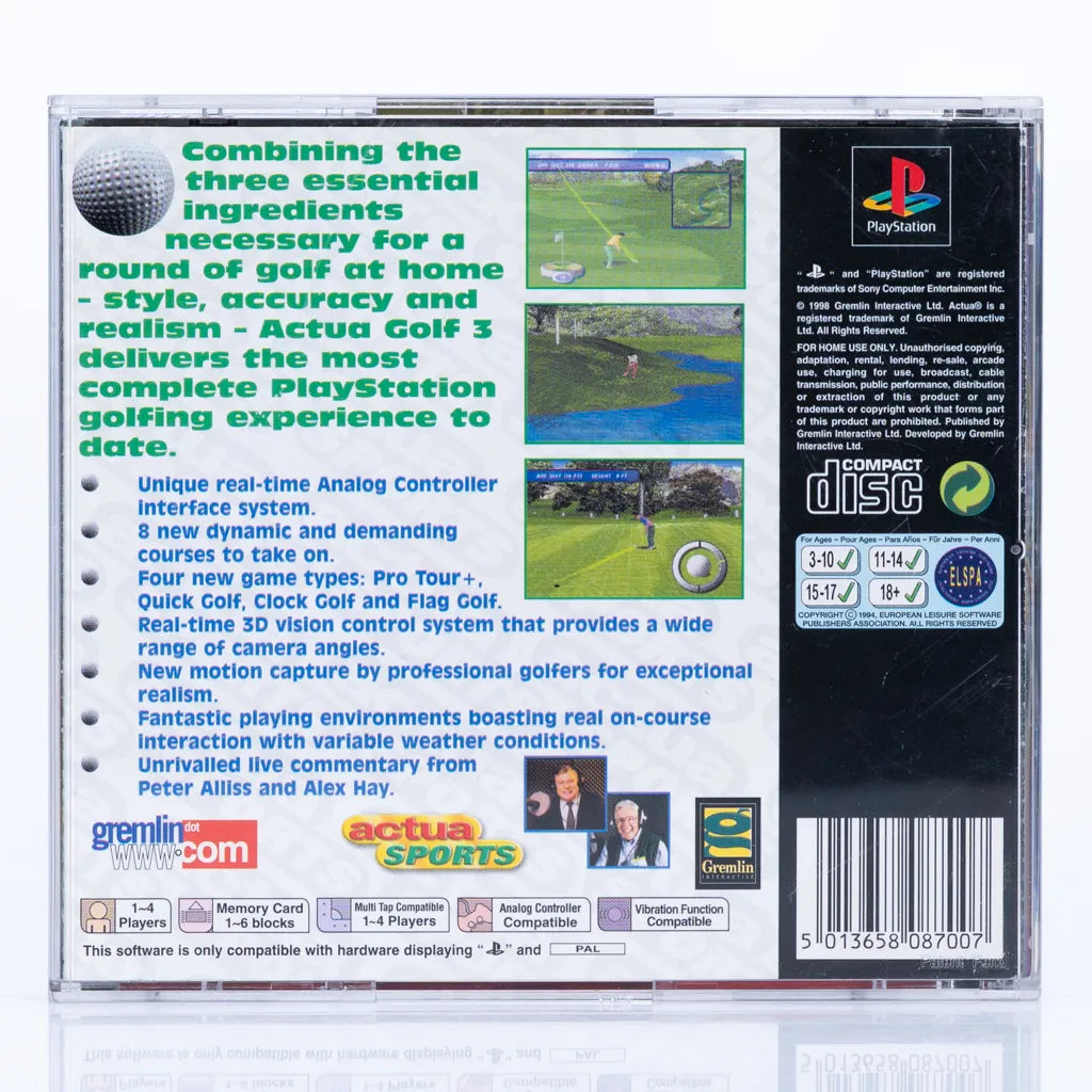 Actua Golf 3 - PS1 spill