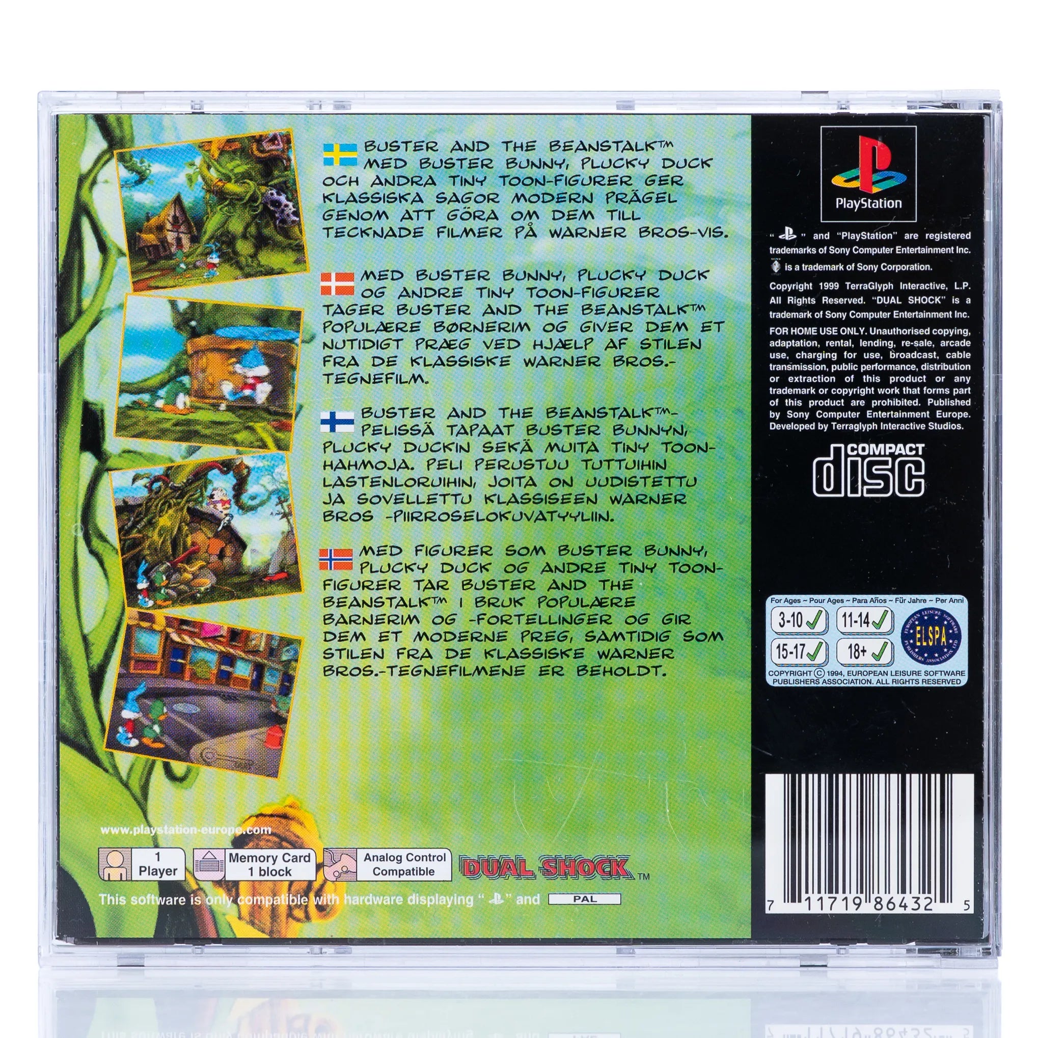 Tiny Toon Adventures: Buster and the Beanstalk - PS1 spill