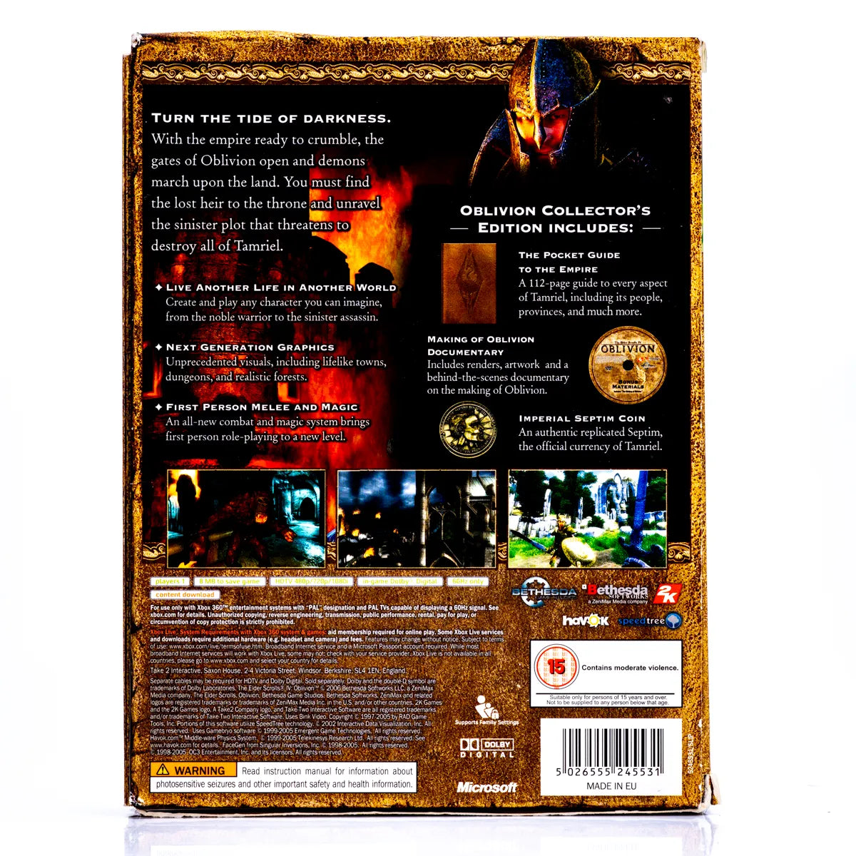 The Elder Scrolls IV: Collector's Edition - Xbox 360 spill - Retrospillkongen