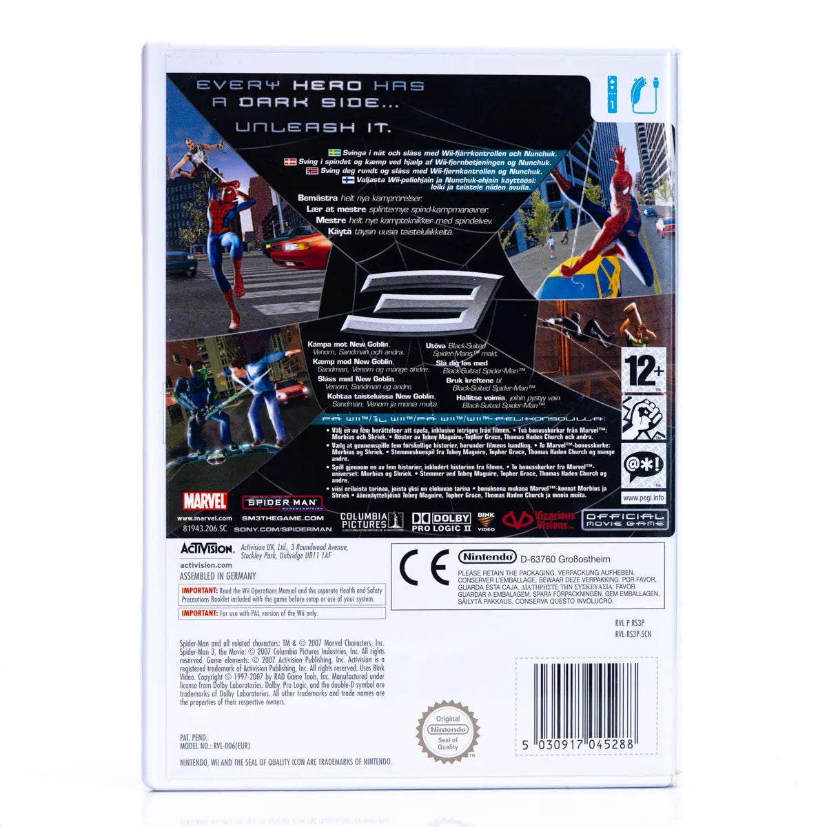Spider-Man 3 - Wii Spill - Retrospillkongen