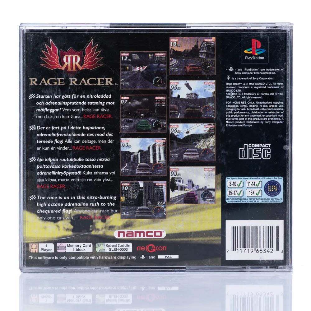 Rage Racer - PS1 spill - Retrospillkongen