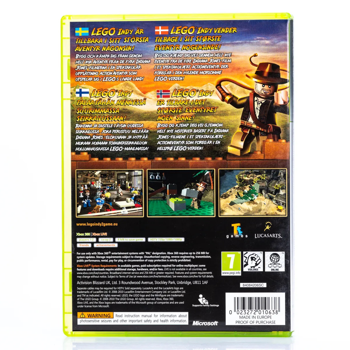 LEGO Indiana Jones 2: The Adventure Continues - Xbox 360 spill - Retrospillkongen