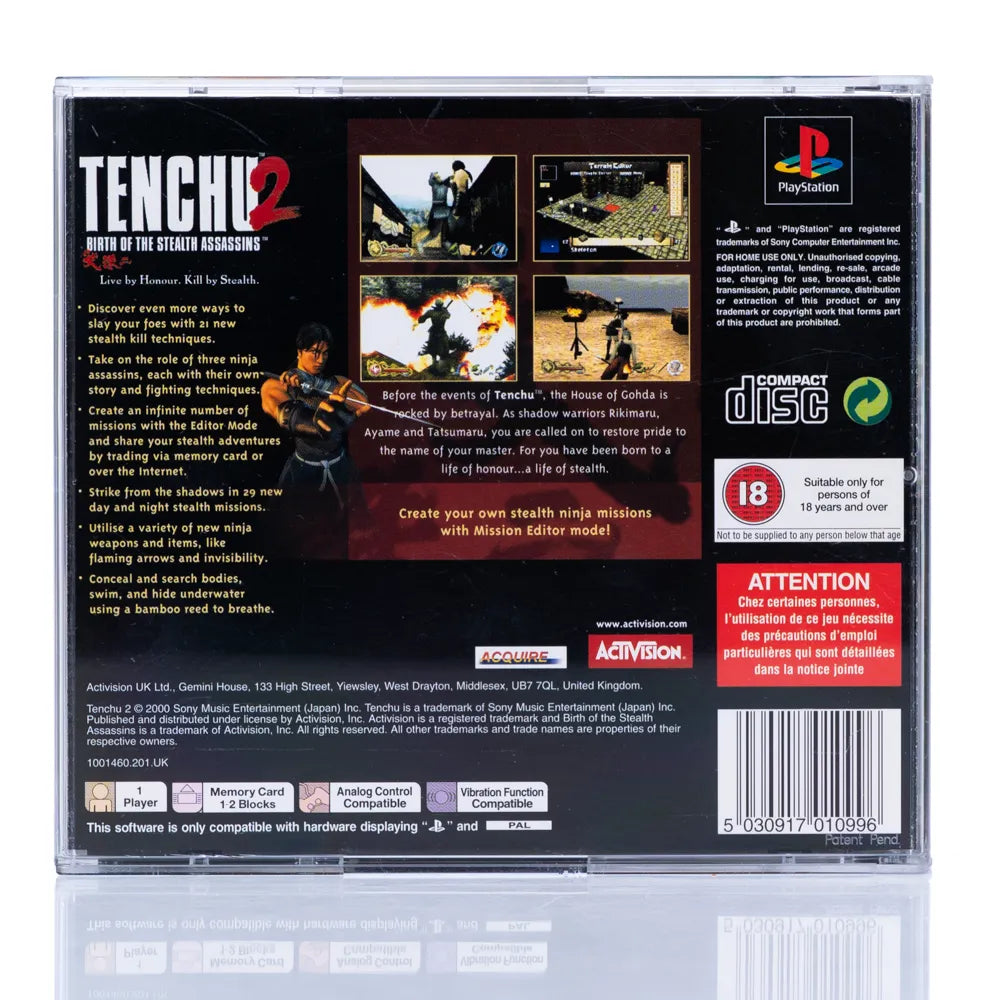 Tenchu 2: Birth of the Stealth Assassins - PS1 spill