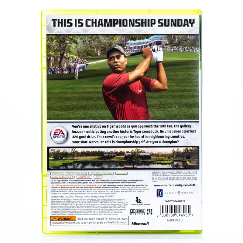 Tiger Woods PGA Tour 06 - Xbox 360 spill