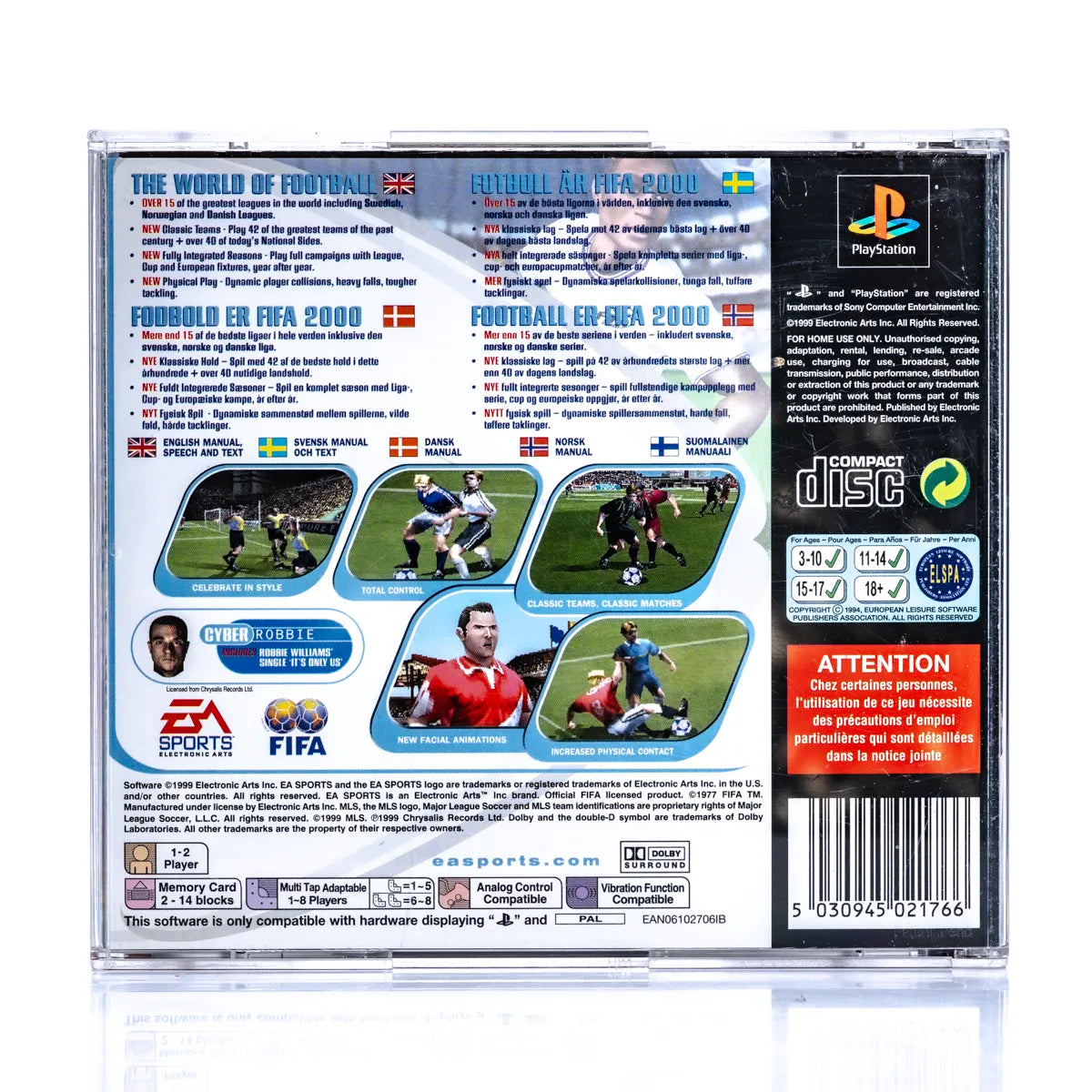 FIFA 2000 - PS1 spill - Retrospillkongen
