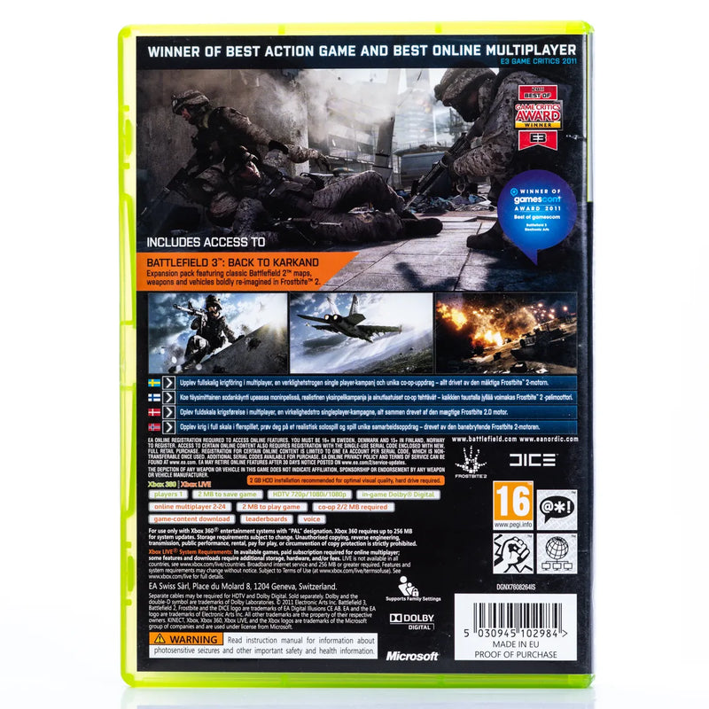 Battlefield 3 - Xbox 360 spill