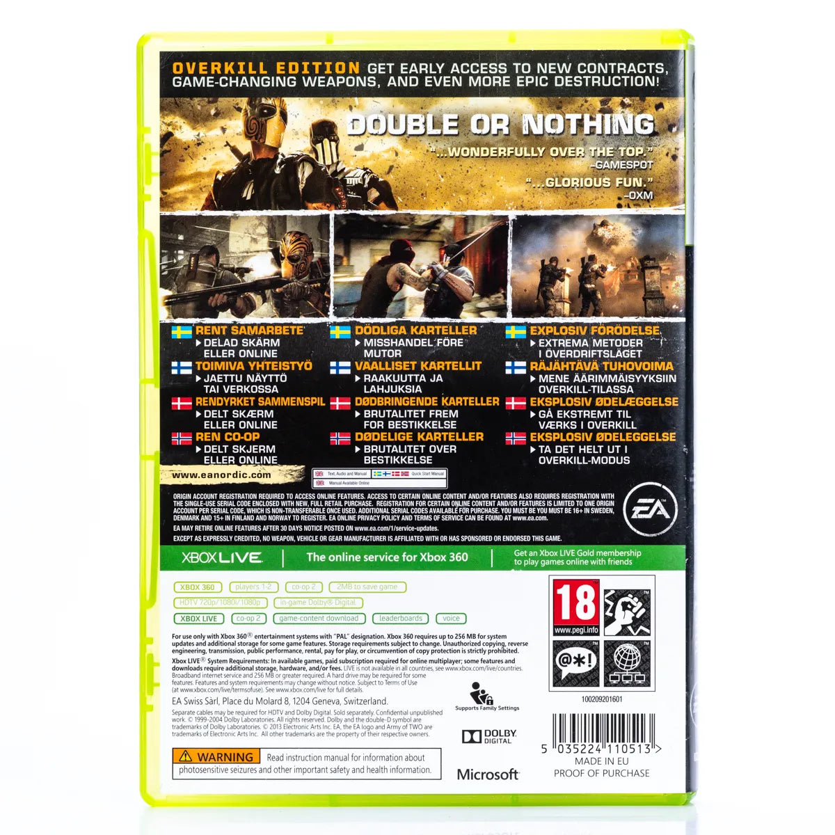 Army of Two The Devil's Cartel - Xbox 360 spill - Retrospillkongen