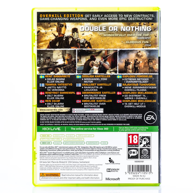 Army of Two The Devil's Cartel - Xbox 360 spill