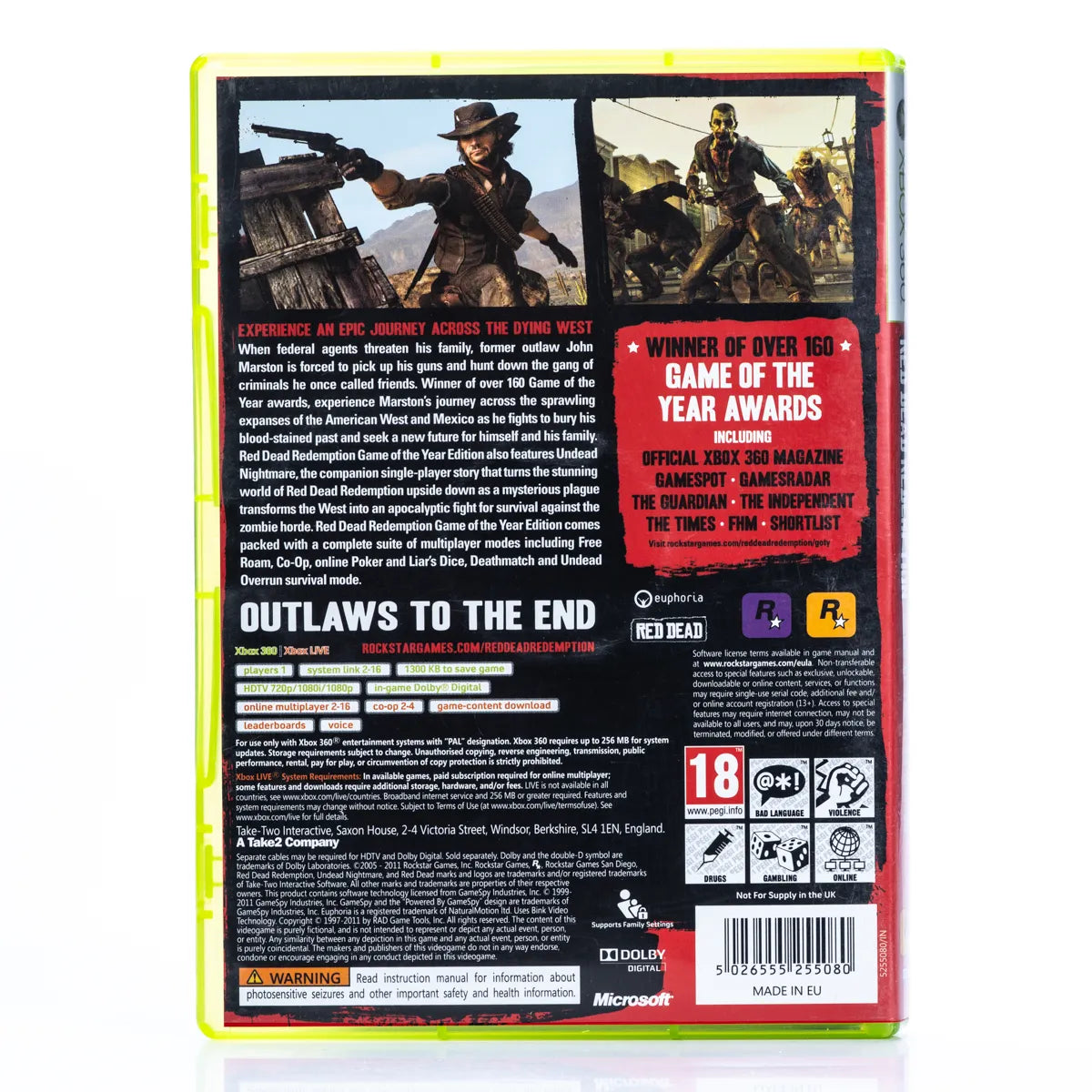 Red Dead Redemption - Xbox 360 spill - Retrospillkongen