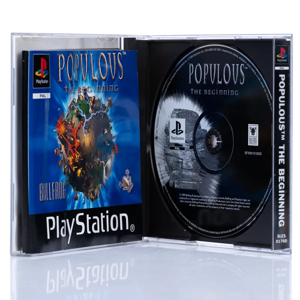 Populous: The Beginning - PS1 spill