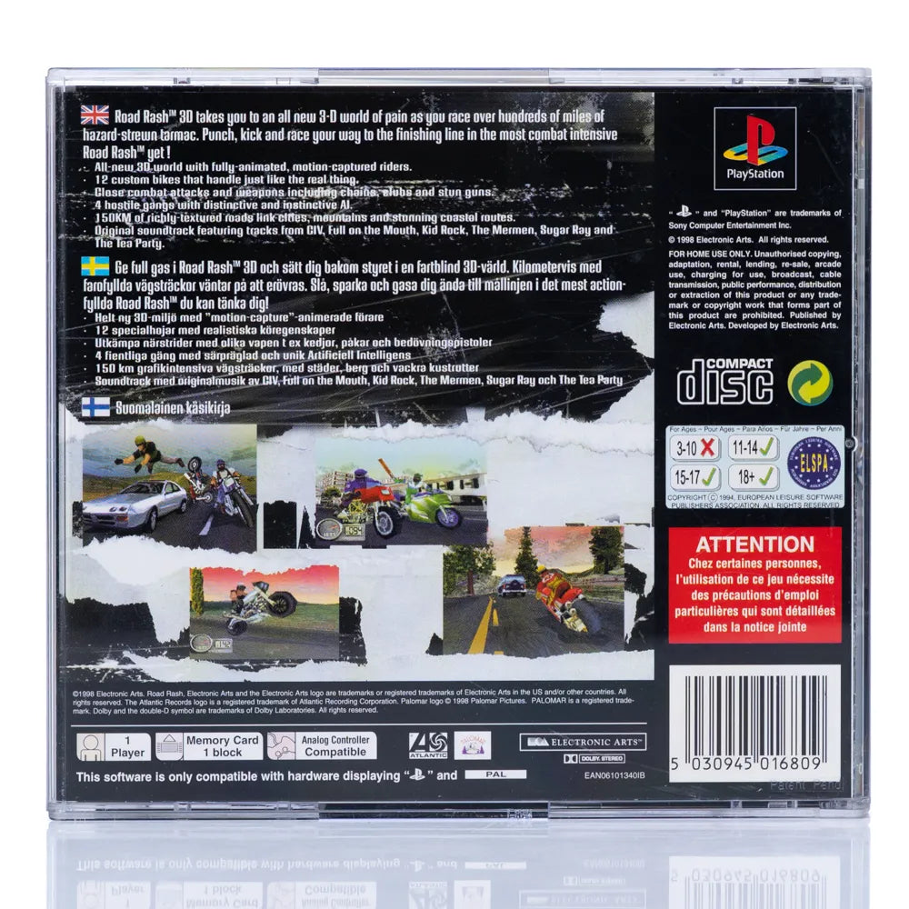 Road Rash 3D - PS1 spill