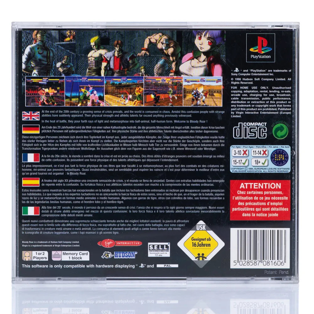 Bloody Roar - PS1 Spill