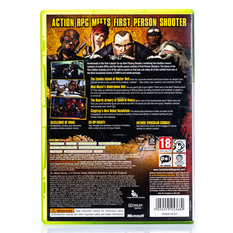 Borderlands - Xbox 360 spill